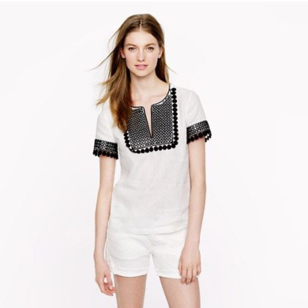 J. Crew Collection Linen Tunic - Picture 9 of 9